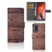 OnePlus Nord 2 5G | Book Style Case | Old Wood - thumbnail
