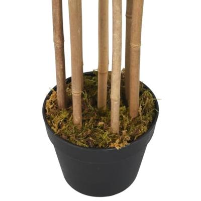 VidaXL Kunstplant bamboe 730 bladeren 120 cm groen