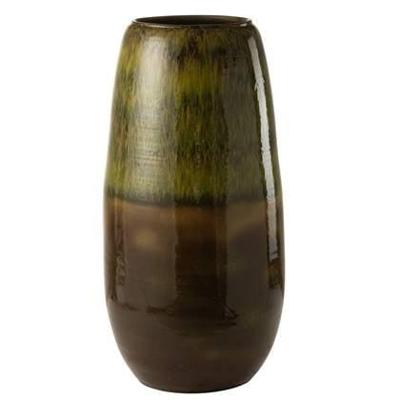 J-Line vaas Olijf - keramiek - groen - large - 89 cm hoog