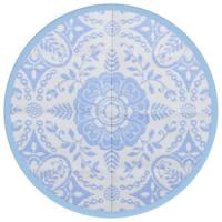VidaXL Buitenkleed arakil ø120 cm polypropeen babyblauw - thumbnail