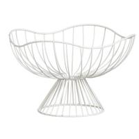 Presenteerschaal - taupe - metaal - 18xØ28 cm - Leen Bakker - thumbnail