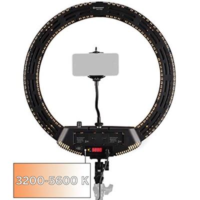 BRESSER LED MM-26AB Ringlamp 48W + Netadapter + Tas