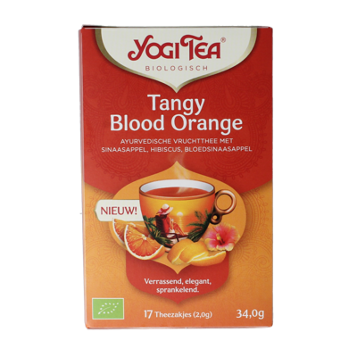 Tea tangy blood orange bio 17 Zakjes Tea tangy blood orange bio 17 Zakjes