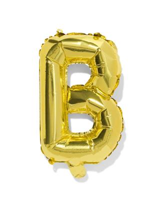 HEMA Folieballon letter B 30cm goud (goud)