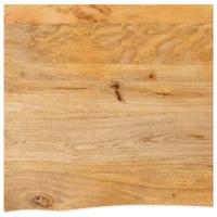 Tafelblad met natuurlijke rand 60x60x3,8 cm massief mangohout - thumbnail