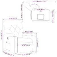 Sta-op-stoel elektrisch verstelbaar stof crèmekleurig - thumbnail