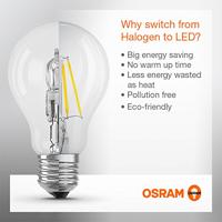 OSRAM HOMELIGHTING 4058075819535 LED-lamp Energielabel E (A - G) E27 Peer 6.5 W = 60 W Neutraalwit (Ø x h) 60 mm x 60 mm 3 stuk(s) - thumbnail