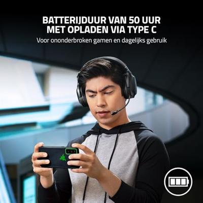 RAZER Barracuda X 2022 Over Ear headset Bluetooth, Kabel Stereo Zwart Volumeregeling, Microfoon uitschakelbaar (mute) Gamen - thumbnail