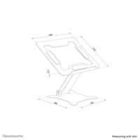 Neomounts DS20-740BL1 Laptopstandaard In hoogte verstelbaar, Kantelbaar - thumbnail