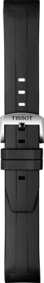 Horlogeband Tissot T1204071704100 / T603042424 Rubber Zwart 21mm