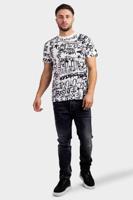 Versace Jeans Couture All Over Print T-Shirt Heren Wit - Maat L - Kleur: Wit | Soccerfanshop - thumbnail