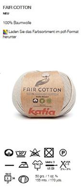 Katia Fair Cotton 8 Kleur: Licht hemelsblauw Katia Fair Cotton 8 Kleur: Licht hemelsblauw