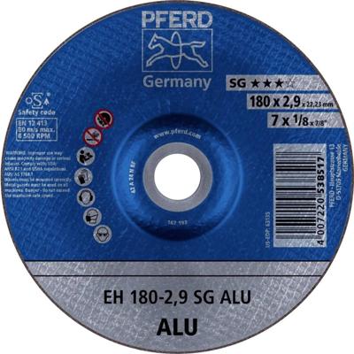 PFERD TOOLS EH 180-2,9 SG ALU 61323323 Doorslijpschijf gebogen 180 mm 25 stuk(s) Aluminium, Non-ferrometaal PFERD TOOLS EH 180-2,9 SG ALU 61323323 Doorslijpschijf gebogen 180 mm 25 stuk(s) Aluminium, Non-ferrometaal