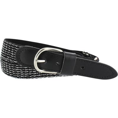 Oxxy elastische verstelbare riem glitter black Oxxy elastische verstelbare riem glitter black