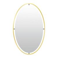 Len-Fra wandspiegel salem goudkleurig 60 cm | 2 stuks - thumbnail