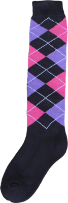 Kniekous RE d.grijs/roze/paars 43-46
