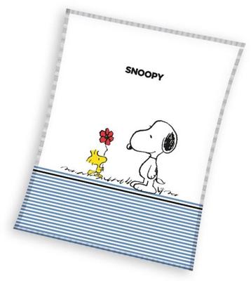 Snoopy Coral fleece plaid - 130 x 170 cm polyester