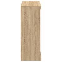Dressoir met LED-verlichting 81x37x100 cm sonoma eikenkleurig - thumbnail