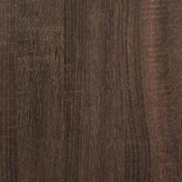 Bedframe bewerkt hout en metaal bruin eikenkleurig 90x200 cm - thumbnail