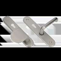 AMI Veiligheidsbeslag 250/50/1 Kt72 Omkeer Deurdikte 90/83 Li+Deurkruk 356 Irox Archi-Des. Deurdikte 38/42 - 623195 - thumbnail