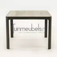 Lesli Living Tafel Castilla Negro 100x100cm - thumbnail