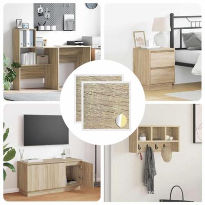 Zelfklevende Schroefhoes 2 pcs Sonoma Eiken 20 x 0,5 mm