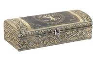 Doos-Juwelenkistje Home ESPRIT Wit Champagne Hout Aluminium 22,5 x 10 x 6,5 cm - thumbnail
