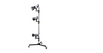 Bresser Zuilklem + spigot voor D-20 Lampstatief Multi 220cm + wielen