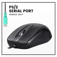 Perixx PERIMICE-209 P Black Muis Kabelgebonden Optisch Zwart 3 Toetsen 1000 dpi - thumbnail