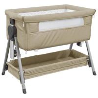 Babybox met matras linnen taupe - thumbnail