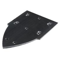 Makita 191Y22-2 Grondplaat voor delta- en vlakschuurpapier klittenband driehoekig - thumbnail