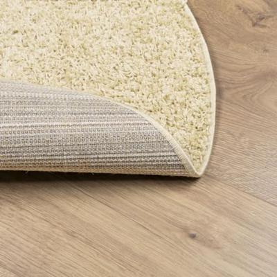 VidaXL Vloerkleed pamplona shaggy hoogpolig modern ø 120 cm goudkleur - thumbnail