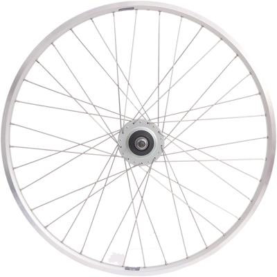 Achterwiel 28" Nexus 8 rollerbrake naaf met met zilveren velg en RVS spaken