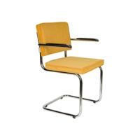 Zuiver Ridge Rib armstoel Yellow - thumbnail