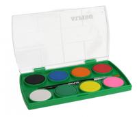 Alpino waterverfset met penseel junior 9 delig - thumbnail