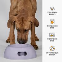 Voerbak voor honden United Pets Pappy 1,1 L Lila Polypropyleen 24.5 cm - thumbnail