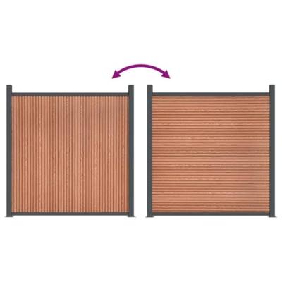 Schuttingpaneel 180x186 cm HKC bruin