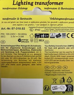 Kahlert Licht 60959 Verlichtingstransformator 230 V Met stroomverdeler