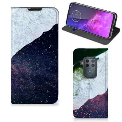Motorola One Zoom Stand Case Sea in Space Motorola One Zoom Stand Case Sea in Space
