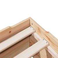 Bedframe zonder matras stapelbaar 90x200 cm massief hout - thumbnail