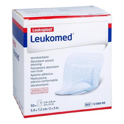 Leukomed Wondverband 7.2 x 5cm steriel 50 Stuks Leukomed Wondverband 7.2 x 5cm steriel 50 Stuks
