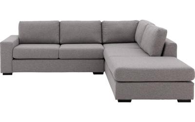 Goossens Hoekbank Lucca Met Ligelement grijs, stof, 2,5-zits, stijlvol landelijk met ligelement rechts Goossens Hoekbank Lucca Met Ligelement grijs, stof, 2,5-zits, stijlvol landelijk met ligelement rechts