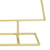 Metalen kerstboom met standaard Goud 90 cm Poedergecoat staal - thumbnail