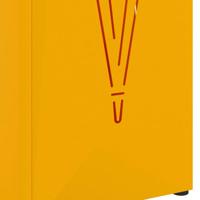 VidaXL Paraplu standaard mosterdgeel 15,5 x 15,5 x 49 cm metaal - thumbnail