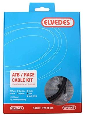 Elvedes Schakel kabelkit atb / race compleet - wit (in doosje)