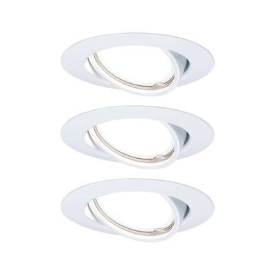 Paulmann 93422 Base Inbouwlamp Set van 3 stuks LED GU10 15 W Wit Paulmann 93422 Base Inbouwlamp Set van 3 stuks LED GU10 15 W Wit