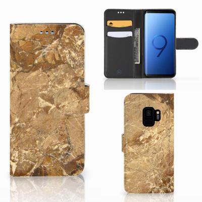 Samsung Galaxy S9 | Bookcase | Marmer Creme | Portemonnee hoesje