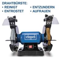 Scheppach SM200LB Dubbele Slijpmachine - 5903111901 - thumbnail