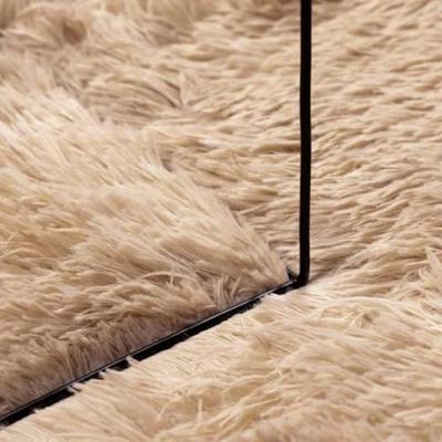 Hoogpolig vloerkleed NAVARRA 200x200 cm polyester beige Hoogpolig vloerkleed NAVARRA 200x200 cm polyester beige