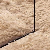 Hoogpolig vloerkleed NAVARRA 200x200 cm polyester beige - thumbnail